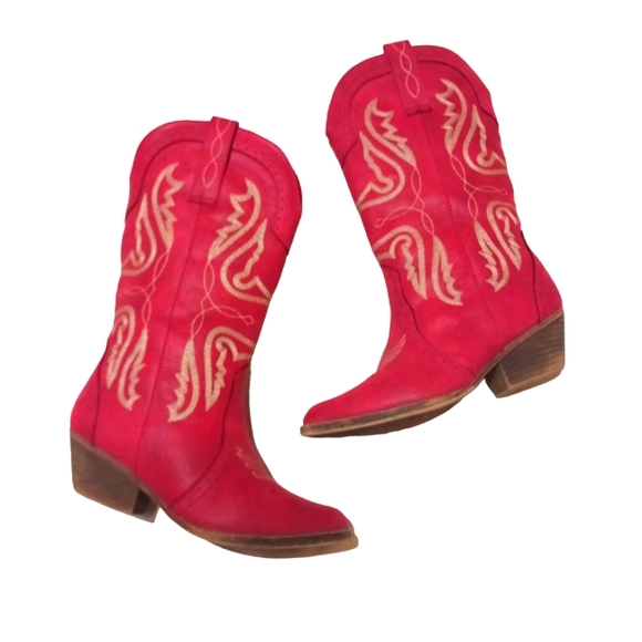 sugar Tammy Shoes - SUGAR Tammy Women's Red  Cowboy Boots